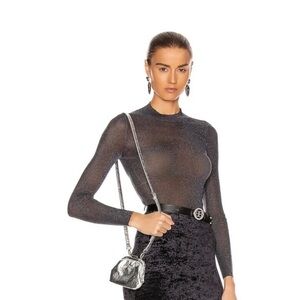 Balenciaga Metallic Silver Clutch